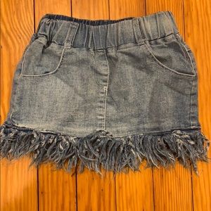 Denims fridged skirt